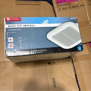 Utilitech Ventilation Fan Easy Installation #0553457 New Open Box Never Used